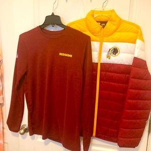 BN Nike Washington Redskin 2 Pieces Jacks & T Shirt.